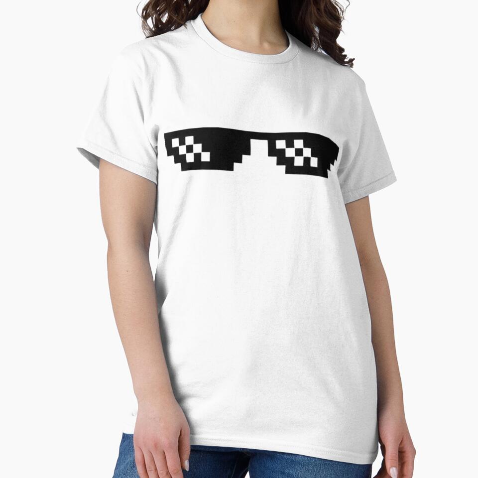 Black Glasses by ROZA - Adult & Kids T-Shirts, Sweatshirts & Hoodies apparel design preview 2