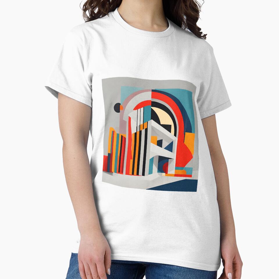 Day and night geometric buildings by Phoenix-Textile - Adult & Kids T-Shirts, Sweatshirts & Hoodies apparel design preview 2