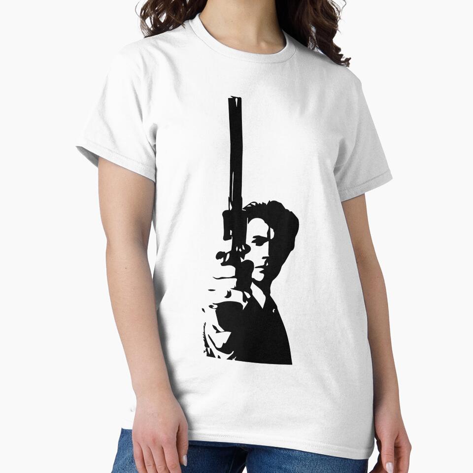 Clint Eastwood as Dirty Harry Cult Movie by koovox - Adult & Kids T-Shirts, Sweatshirts & Hoodies apparel design preview 2