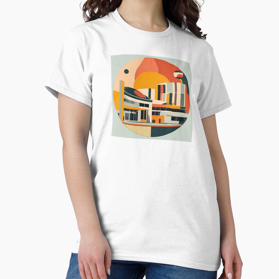 Scientific museum geometric buildings by - Adult & Kids T-Shirts, Sweatshirts & Hoodies apparel design preview 2