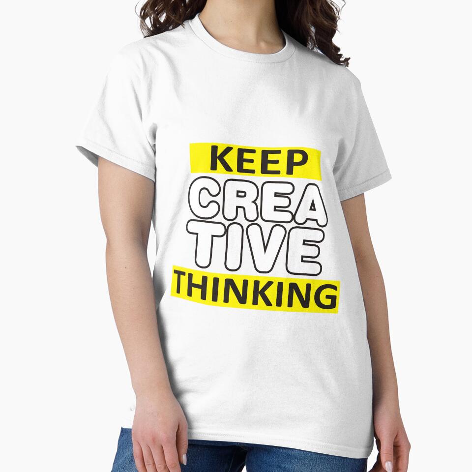 Keep Creative Thinking by Meharshop - Adult & Kids T-Shirts, Sweatshirts & Hoodies apparel design preview 2