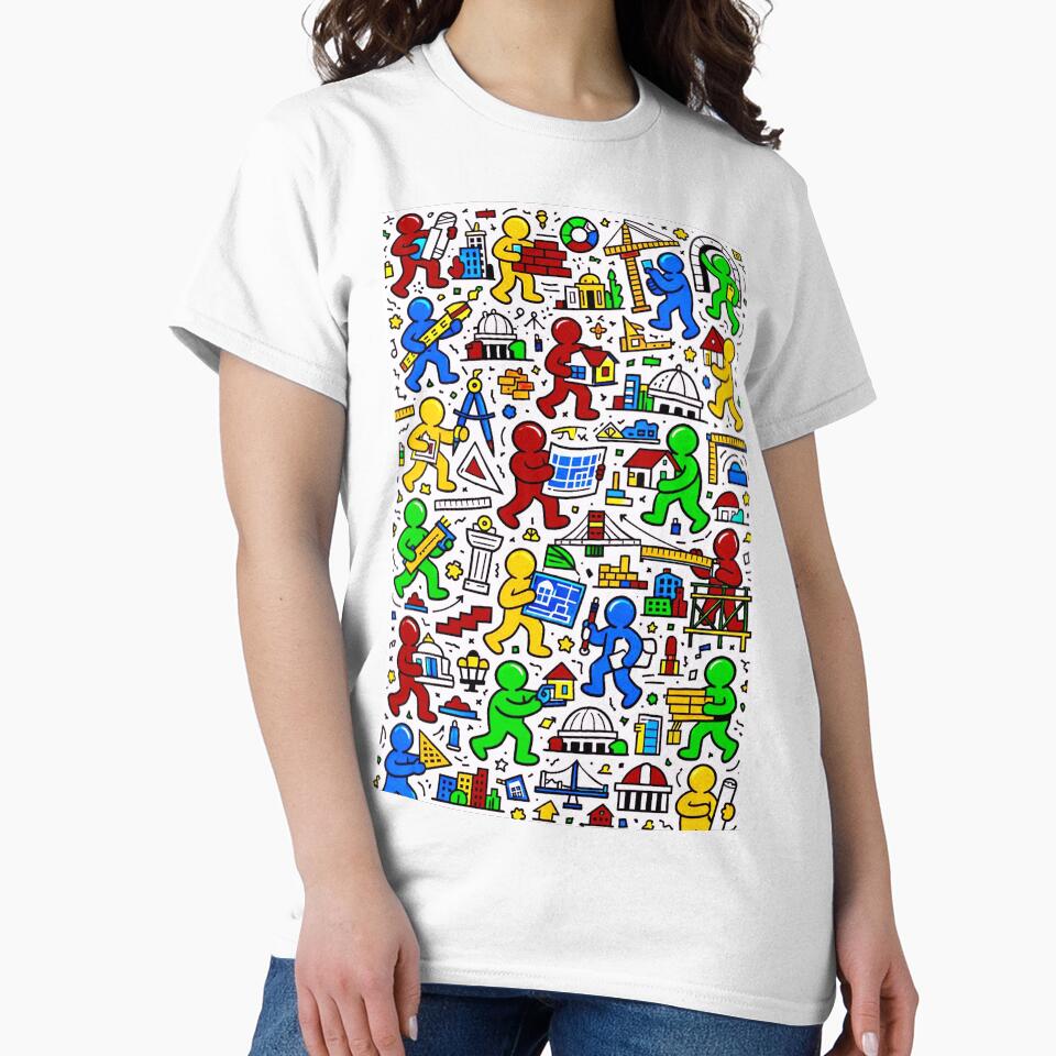 Happy people Build together by LuluLeb - Adult & Kids T-Shirts, Sweatshirts & Hoodies apparel design preview 2