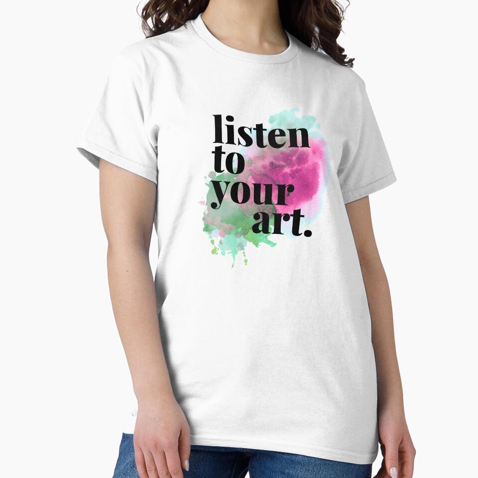 Listen To Your Heart by Art Coffee - Adult & Kids T-Shirts, Sweatshirts & Hoodies apparel design preview 2