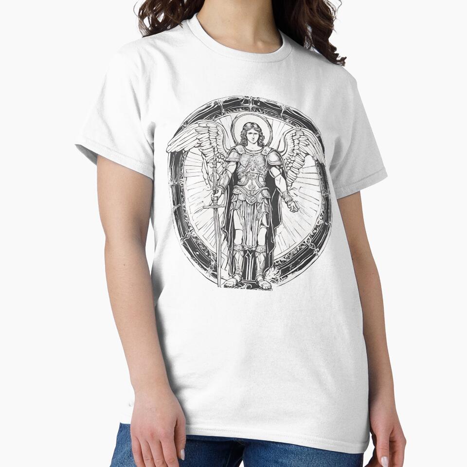 Archangel Michael by ImageWearz - Adult & Kids T-Shirts, Sweatshirts & Hoodies apparel design preview 2