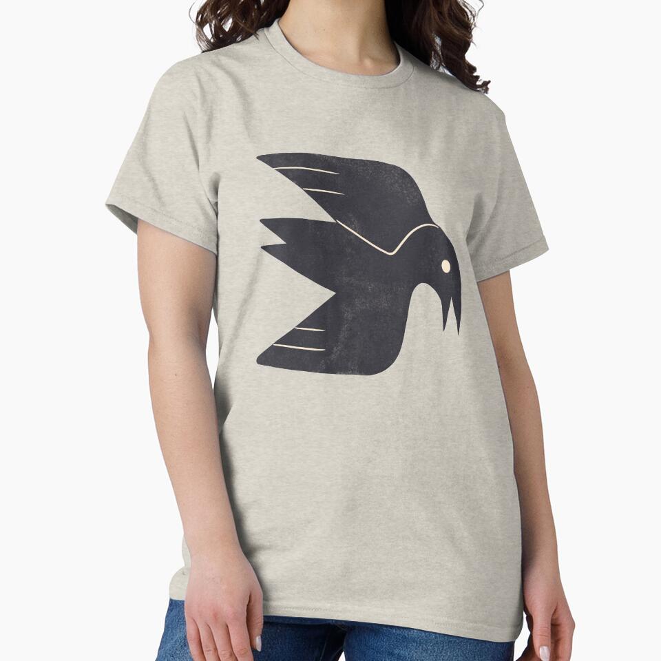 Minimal Blackbird No. 3 by Renea L Thull - Adult & Kids T-Shirts, Sweatshirts & Hoodies apparel design preview 2