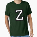 Letter Z Two Color T-Shirt - Casual Everyday Wear Men Women - T-Shirt, Sweatshirt, Hoodie