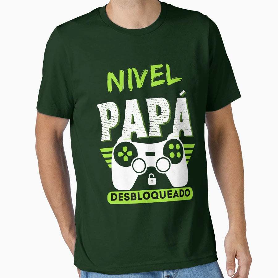 Nivel Papa Desbloqueado T-Shirt - Graphic Print Unisex - T-Shirt, Sweatshirt, Hoodie