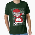 Dabbing Mrs Claus Soccer Football Ugly T-Shirt - Minimalist Print Unisex - T-Shirt, Sweatshirt, Hoodie