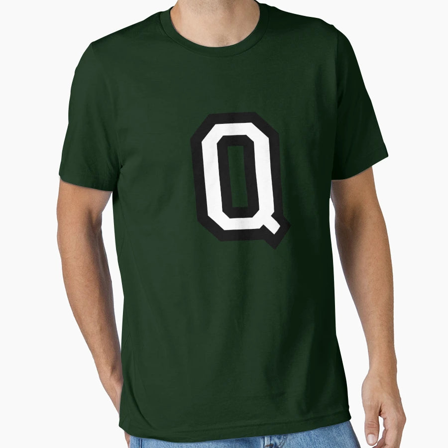 Letter Q Two Color T-Shirt - Novelty Apparel for Adults - T-Shirt, Sweatshirt, Hoodie
