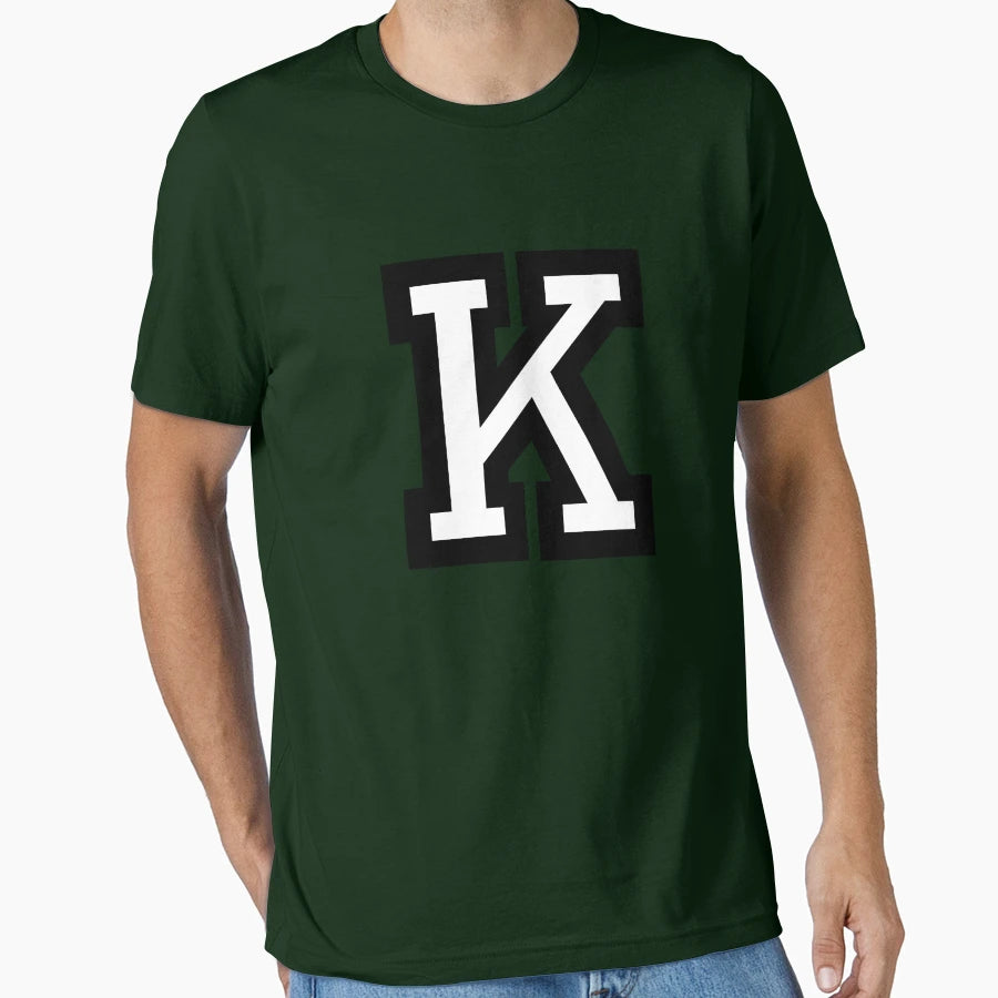 Letter K Two Color T-Shirt - Streetwear Style for Adults - T-Shirt, Sweatshirt, Hoodie