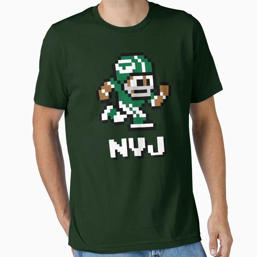 New York Jets Tecmo Super Bowl T-Shirt - Casual Everyday Wear Unisex - T-Shirt, Sweatshirt, Hoodie