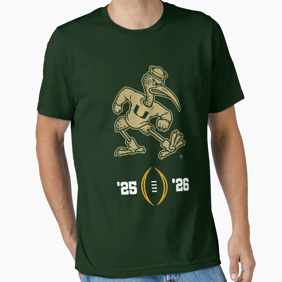 Miami Hurricanes 2025 26 College T-Shirt - Fun Novelty Design for Adults - T-Shirt, Sweatshirt, Hoodie