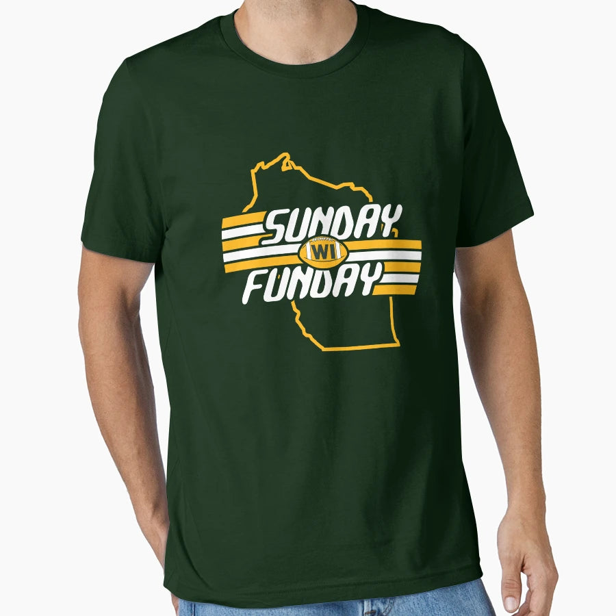Green Bay Football Fan State Wisconsin T-Shirt - Streetwear Style Unisex - T-Shirt, Sweatshirt, Hoodie