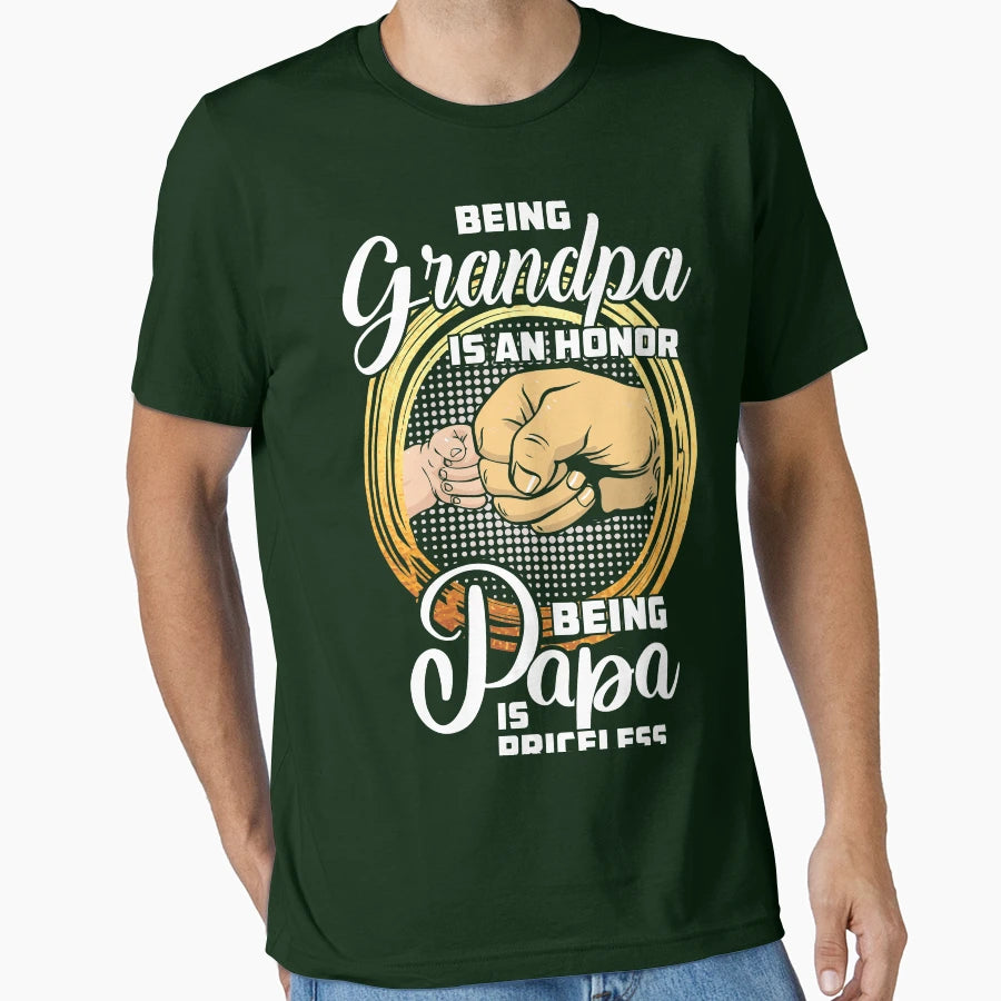 Being Grandpa Is Honor Gift Grandpa T-Shirt - Fun Novelty Design for Adults - T-Shirt, Sweatshirt, Hoodie