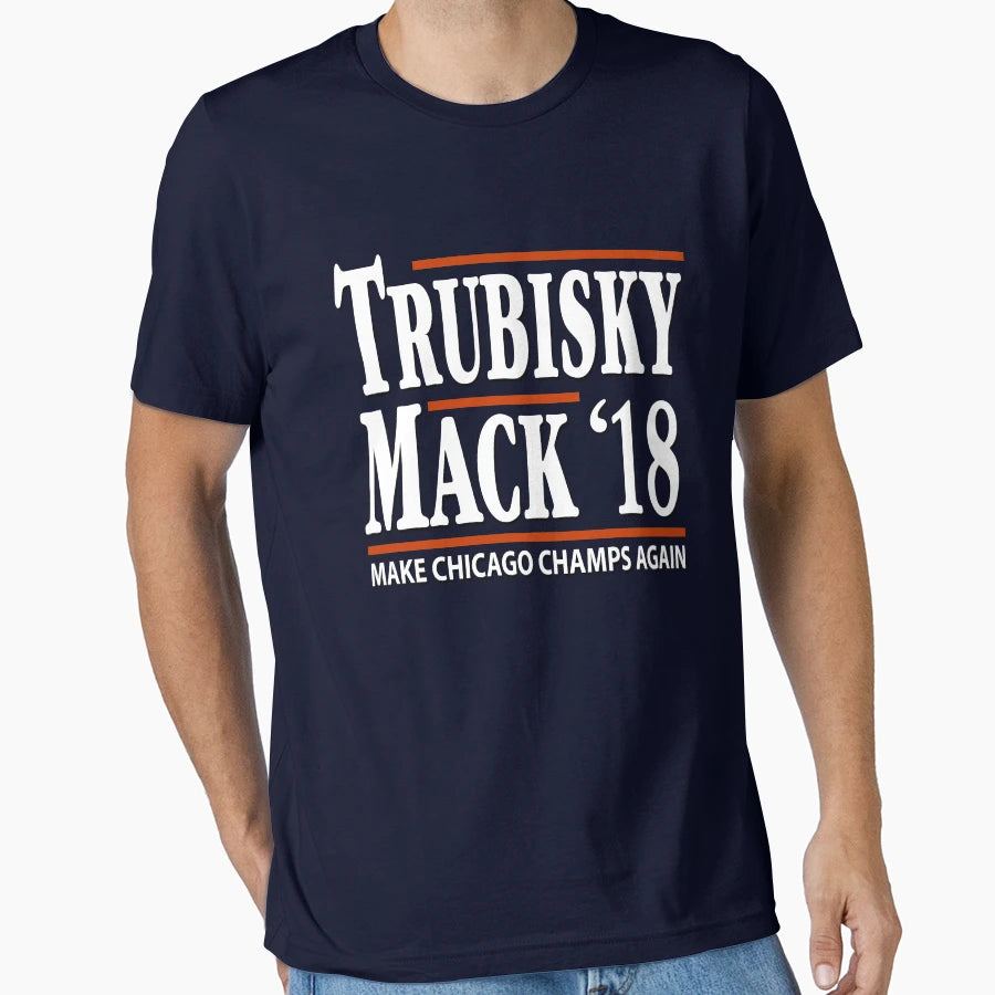 Khalil Mack Mitchell Trubisky Chicago T-Shirt - Graphic Print Men Women - T-Shirt, Sweatshirt, Hoodie