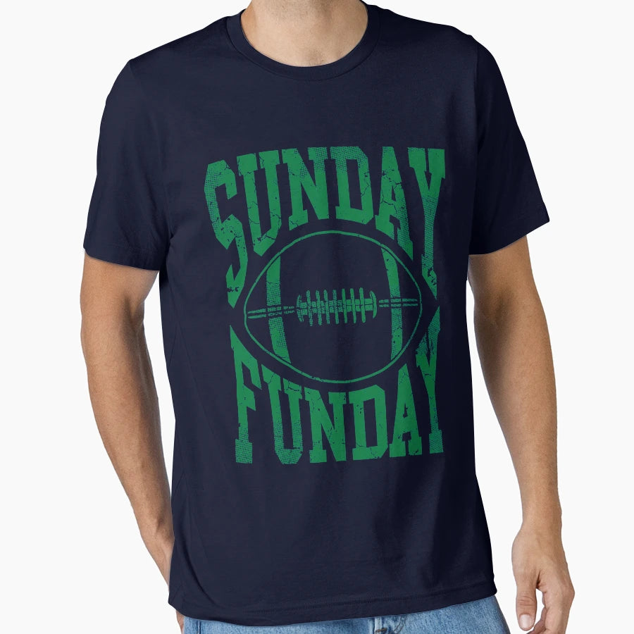 Sunday Funday Football T-Shirt - Graphic Print Unisex - T-Shirt, Sweatshirt, Hoodie