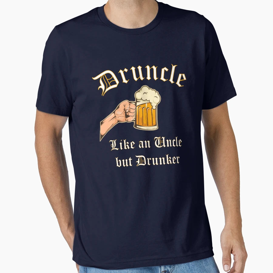 Druncle Like Uncle But Drunker Funny T-Shirt - Novelty Apparel Men Women - T-Shirt, Sweatshirt, Hoodie