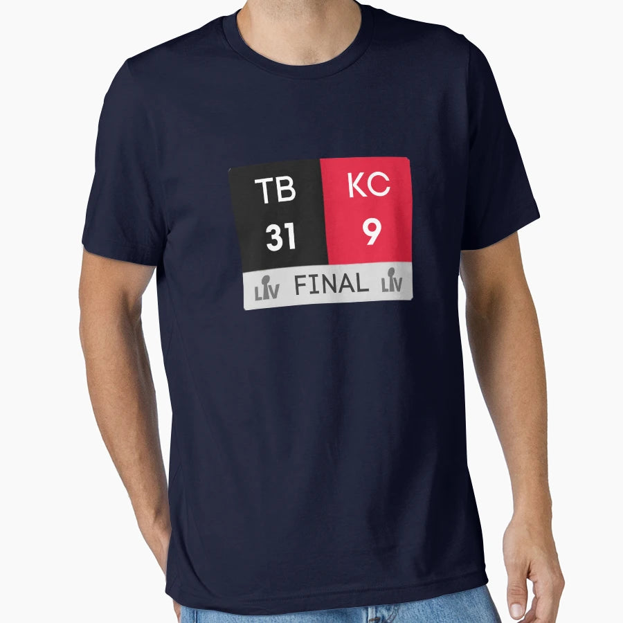 Super Bowl Lv 2021 Final Score T-Shirt - Casual Everyday Wear for Adults - T-Shirt, Sweatshirt, Hoodie