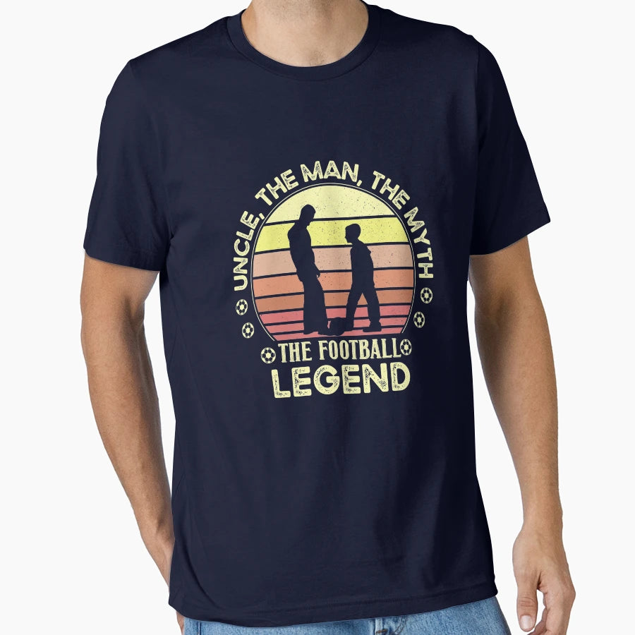 Uncle Myth Football Legend T-Shirt - Minimalist Print Men Women - T-Shirt, Sweatshirt, Hoodie