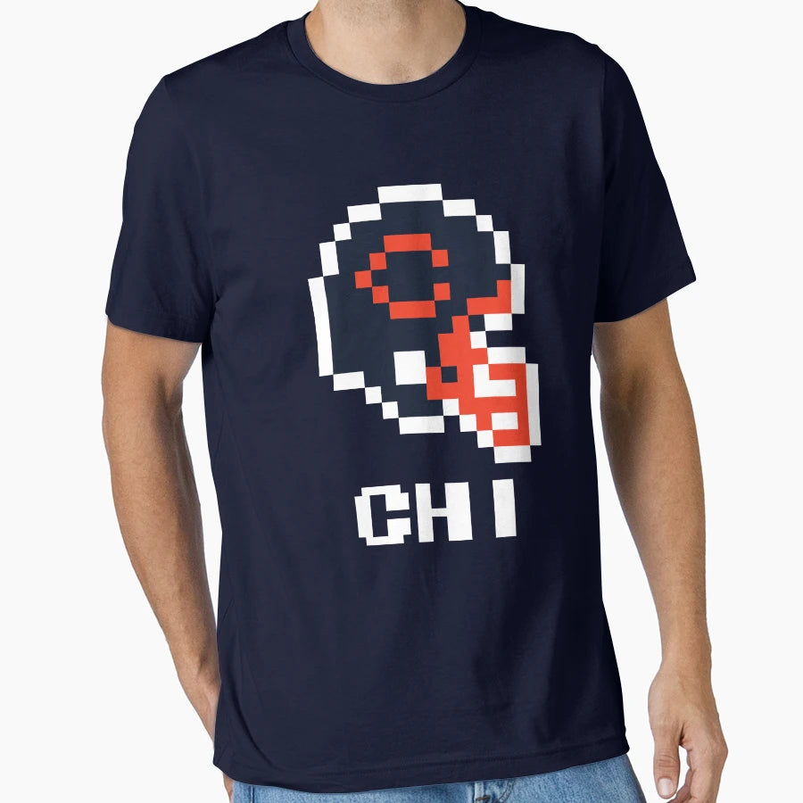 Chicago Bears Tecmo Super Bowl T-Shirt - Minimalist Print Men Women - T-Shirt, Sweatshirt, Hoodie