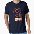 Chicago Football Tecmo Bowl Helmet T-Shirt - Streetwear Style for Adults - T-Shirt, Sweatshirt, Hoodie