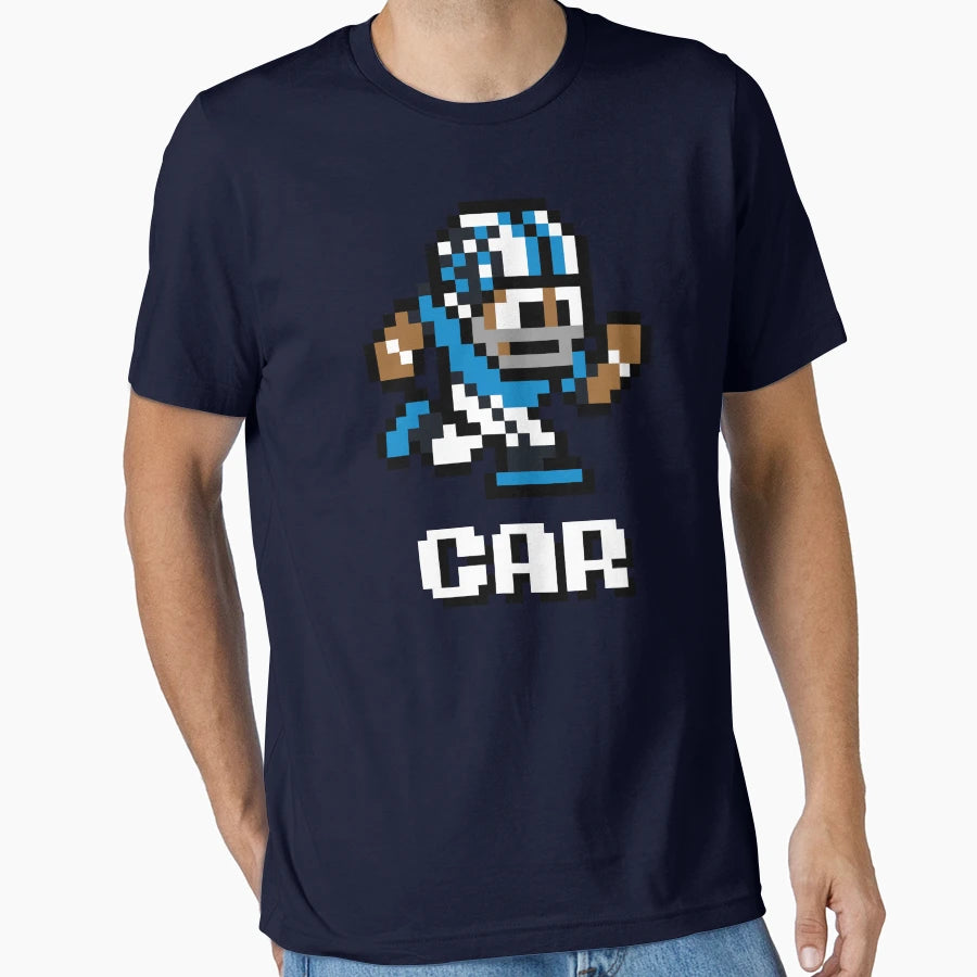 Carolina Panthers Tecmo Super Bowl Football T-Shirt - Graphic Print Unisex - T-Shirt, Sweatshirt, Hoodie