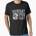 Sunday Funday Football Helmet T-Shirt - Minimalist Print for Adults - T-Shirt, Sweatshirt, Hoodie