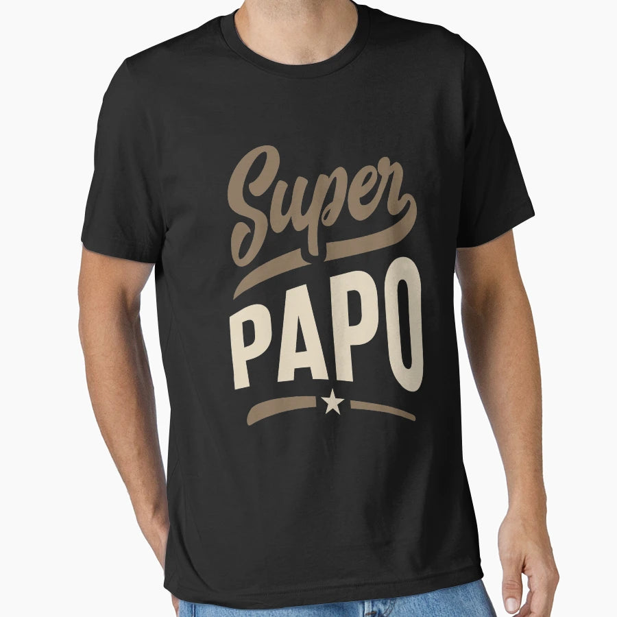 Super Papo Father Grandfather Gift T-Shirt - Minimalist Print Men Women - T-Shirt, Sweatshirt, Hoodie