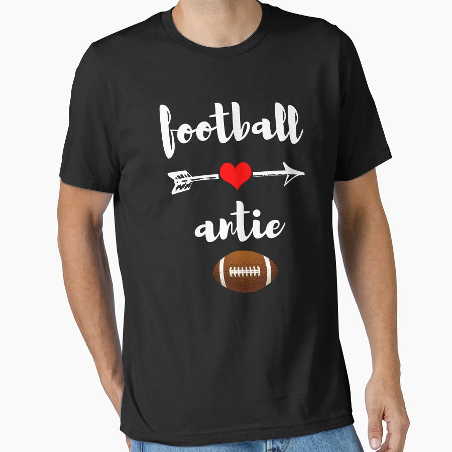 American Football Auntie Sports Lover T-Shirt - Custom Art Print Men Women - T-Shirt, Sweatshirt, Hoodie