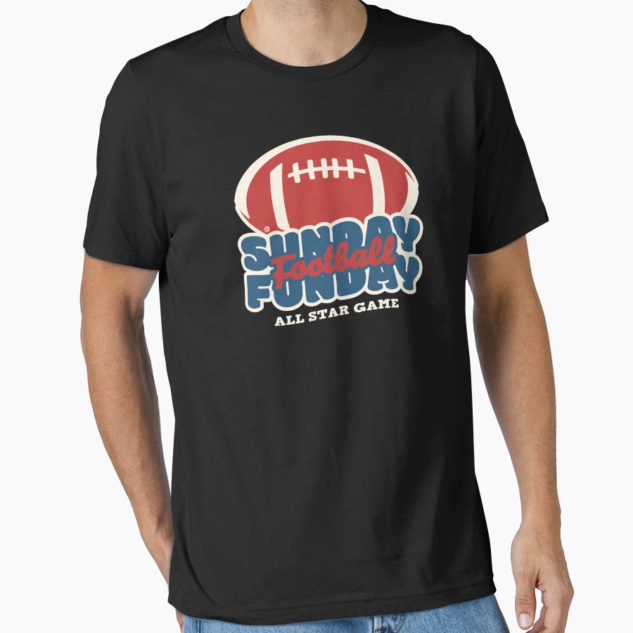 Sunday Funday Football T-Shirt - Graphic Print for Adults - T-Shirt, Sweatshirt, Hoodie