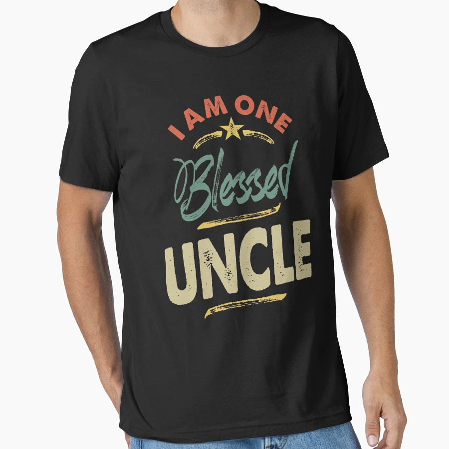Mens I Am One Blessed Uncle Gift T-Shirt - Trendy Graphic Men Women - T-Shirt, Sweatshirt, Hoodie