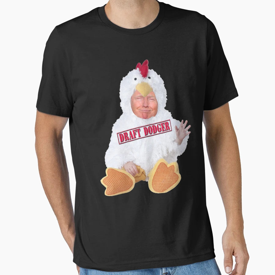 Trump Chicken Draft Dodger T-Shirt - Fun Novelty Design Unisex - T-Shirt, Sweatshirt, Hoodie