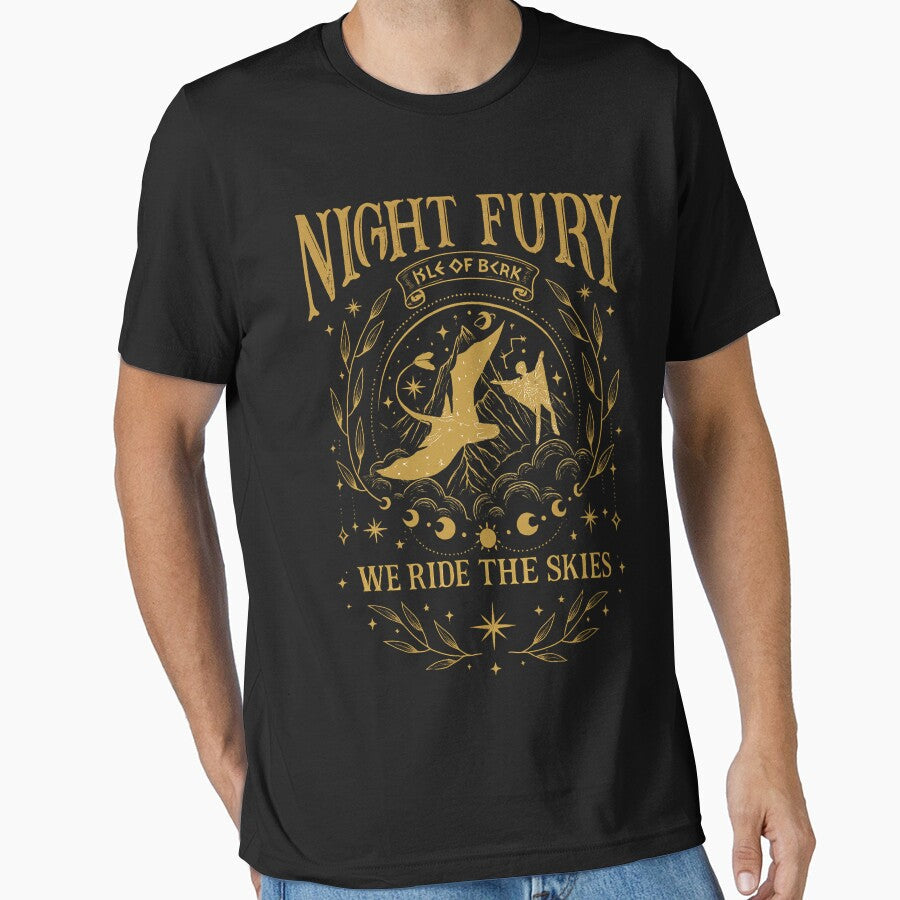 Night Fury Dragon Two-Sided How To Train Lovers by - Adult & Kids T-Shirts, Sweatshirts & Hoodies apparel design preview 1