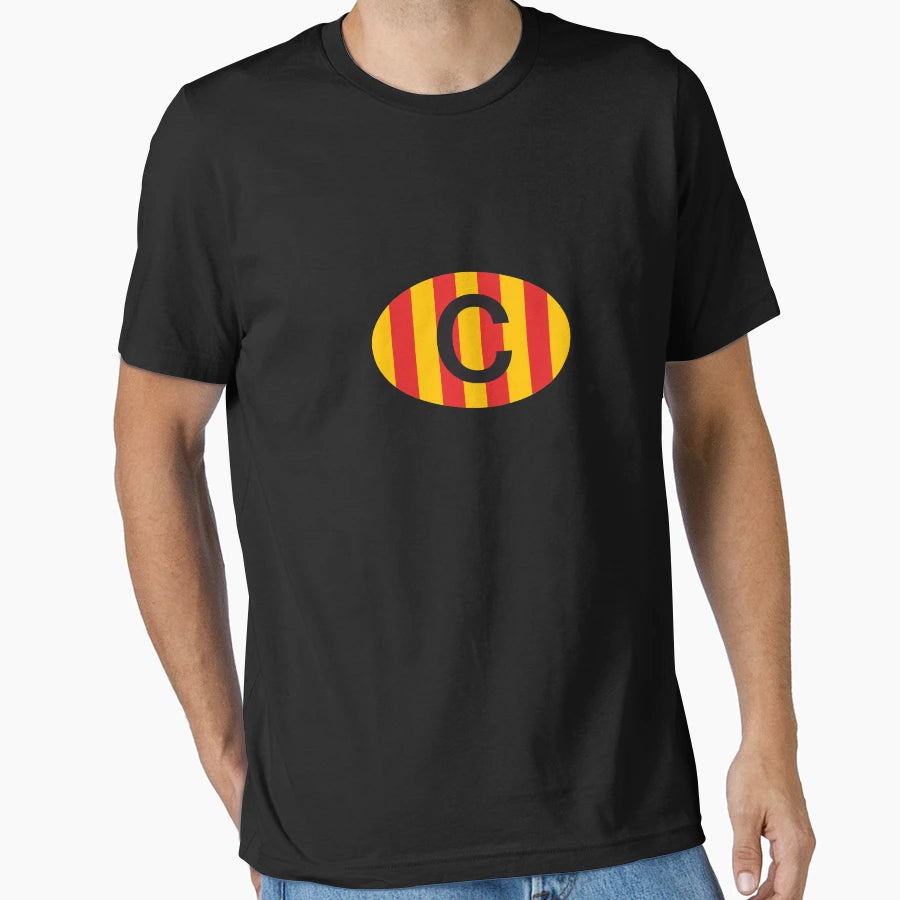 Catalunya C Oval Badge Catalonia T-Shirt - Aesthetic Graphic for Adults - T-Shirt, Sweatshirt, Hoodie