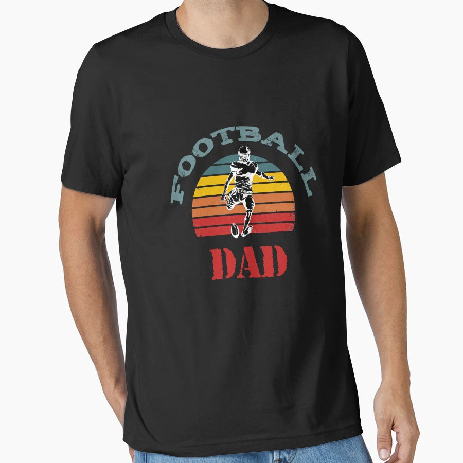 Football Dad Funny Rugby Father Gift T-Shirt - Unique Graphic for Adults - T-Shirt, Sweatshirt, Hoodie