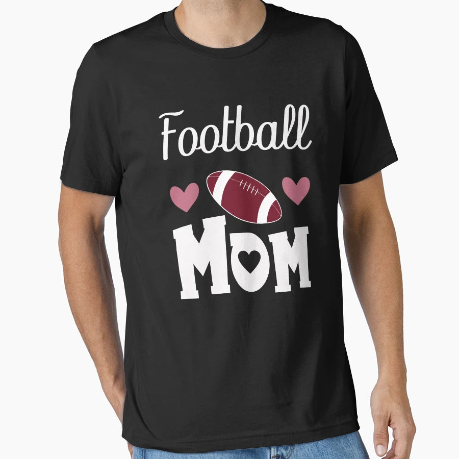 Funny Rugby Mom Gift Football Mom T-Shirt - Minimalist Print for Adults - T-Shirt, Sweatshirt, Hoodie