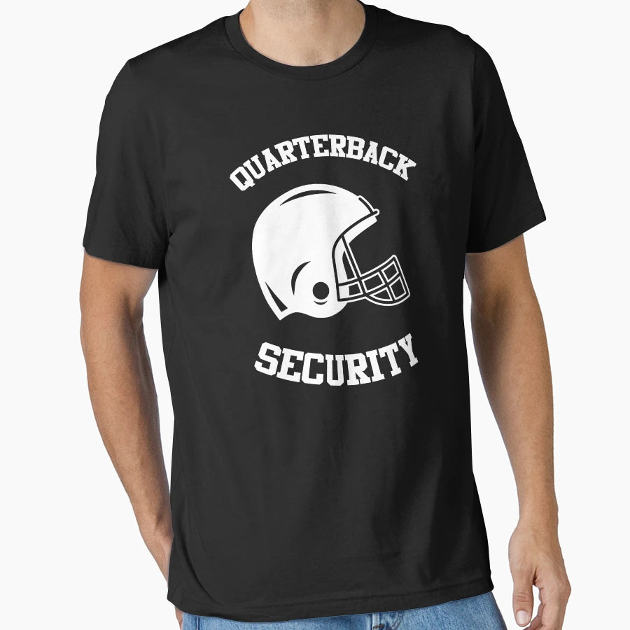 Funny Football Lovers Quarterback Security T-Shirt - Trendy Graphic Unisex - T-Shirt, Sweatshirt, Hoodie