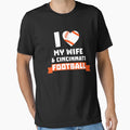 I Love Wife Cincinnati Football T-Shirt - Custom Art Print for Adults - T-Shirt, Sweatshirt, Hoodie