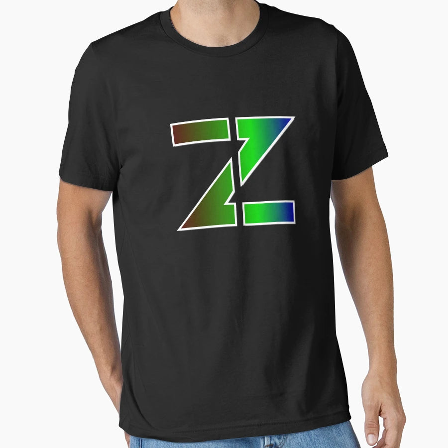 Large Letter Z Elegant Colored T-Shirt - Custom Art Print for Adults - T-Shirt, Sweatshirt, Hoodie