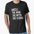 Best Uncle Myth Legend T-Shirt - Custom Art Print Unisex - T-Shirt, Sweatshirt, Hoodie