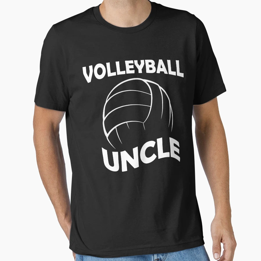 Volleyball Uncle T-Shirt - Trendy Graphic for Adults - T-Shirt, Sweatshirt, Hoodie