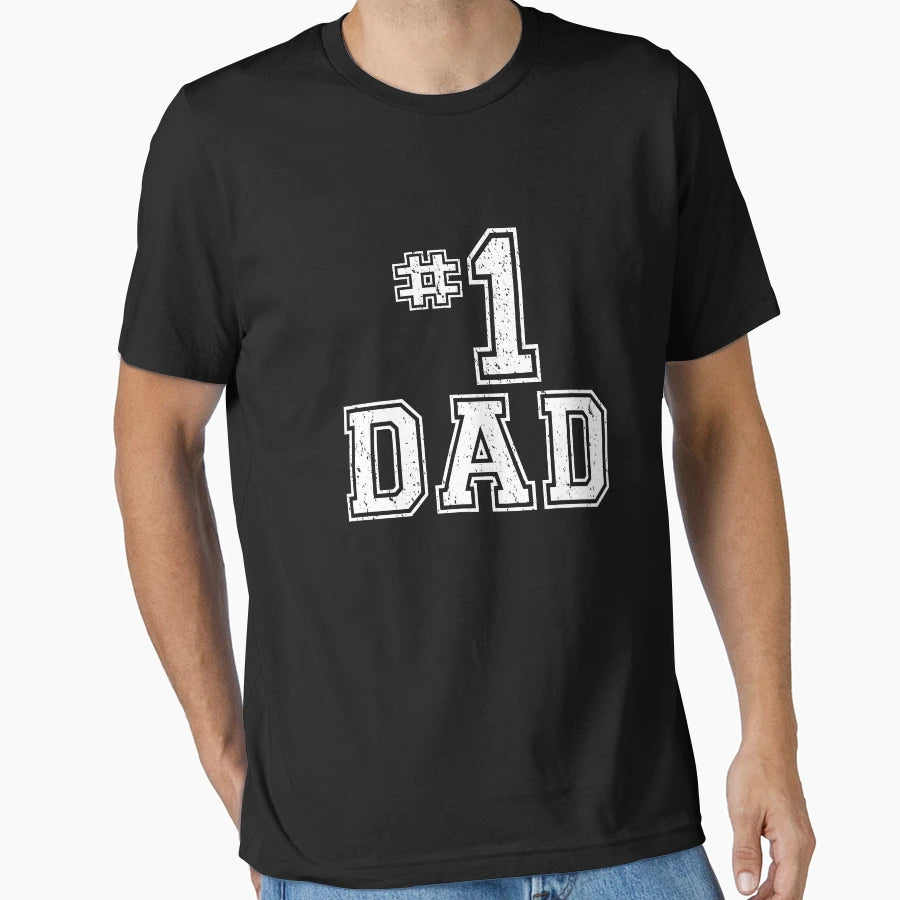 1 Dad Fathers Day T-Shirt - Graphic Print Unisex - T-Shirt, Sweatshirt, Hoodie