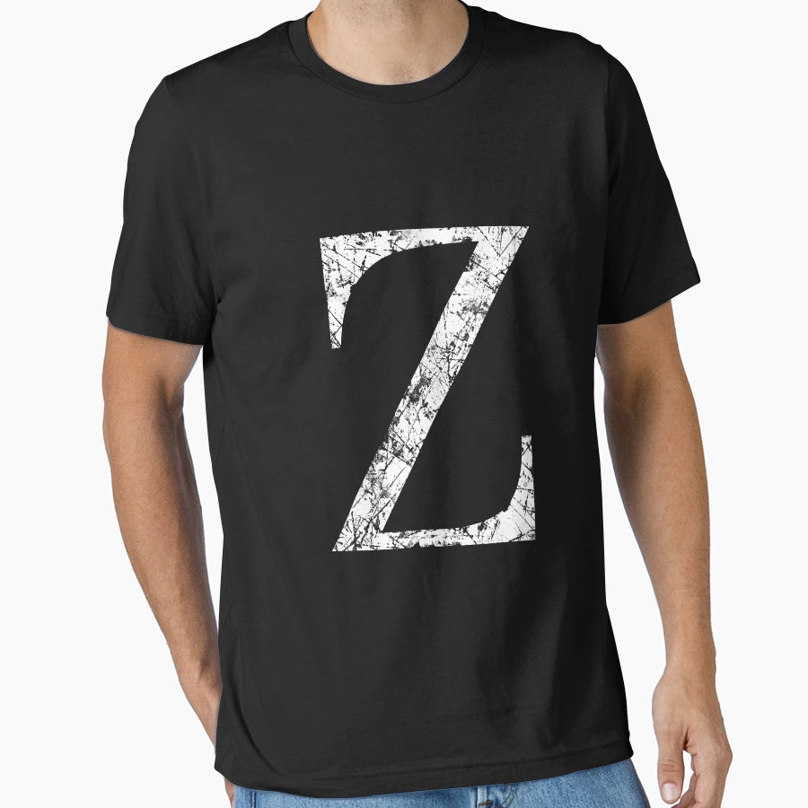 Zeta Greek Letter Symbol Grunge T-Shirt - Unique Graphic Men Women - T-Shirt, Sweatshirt, Hoodie