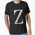 Zeta Greek Letter Symbol Grunge T-Shirt - Unique Graphic Men Women - T-Shirt, Sweatshirt, Hoodie