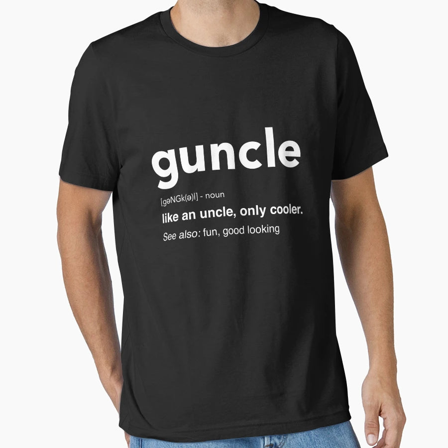 Guncle Like Uncle Only Cooler Hoodies Hoodie - Streetwear Style Unisex - T-Shirt, Sweatshirt, Hoodie
