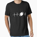 American Football Heartbeat T-Shirt - Aesthetic Graphic Unisex - T-Shirt, Sweatshirt, Hoodie