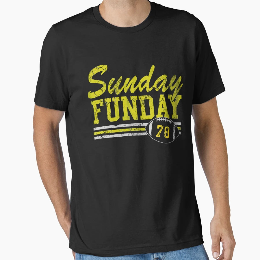 Sunday Funday Pittsburgh 78 Football T-Shirt - Fun Novelty Design Men Women - T-Shirt, Sweatshirt, Hoodie