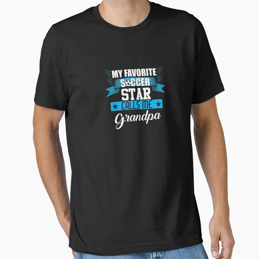 My Favorite Soccer Star Calls Me T-Shirt - Minimalist Print Men Women - T-Shirt, Sweatshirt, Hoodie