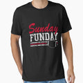 Sunday Funday Football T-Shirt - Minimalist Print Unisex - T-Shirt, Sweatshirt, Hoodie