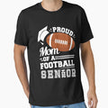 Proud Mom Football Senior 2024 T-Shirt - Novelty Apparel Unisex - T-Shirt, Sweatshirt, Hoodie